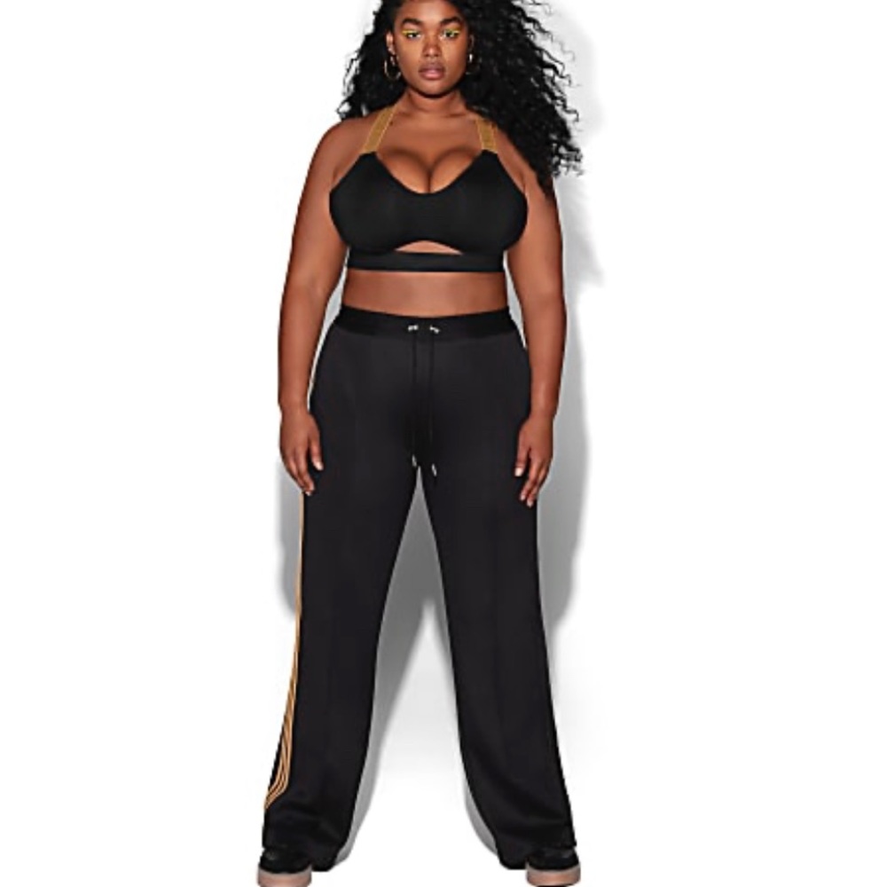 Adidas Ivy Park 3 stripe suit pants